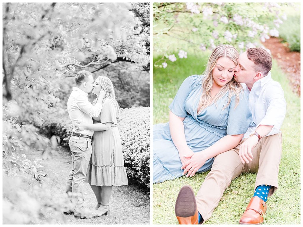A sweet Elizabeth Park engagement session in West Hartford, CT. The lightin and colors created pure magic!