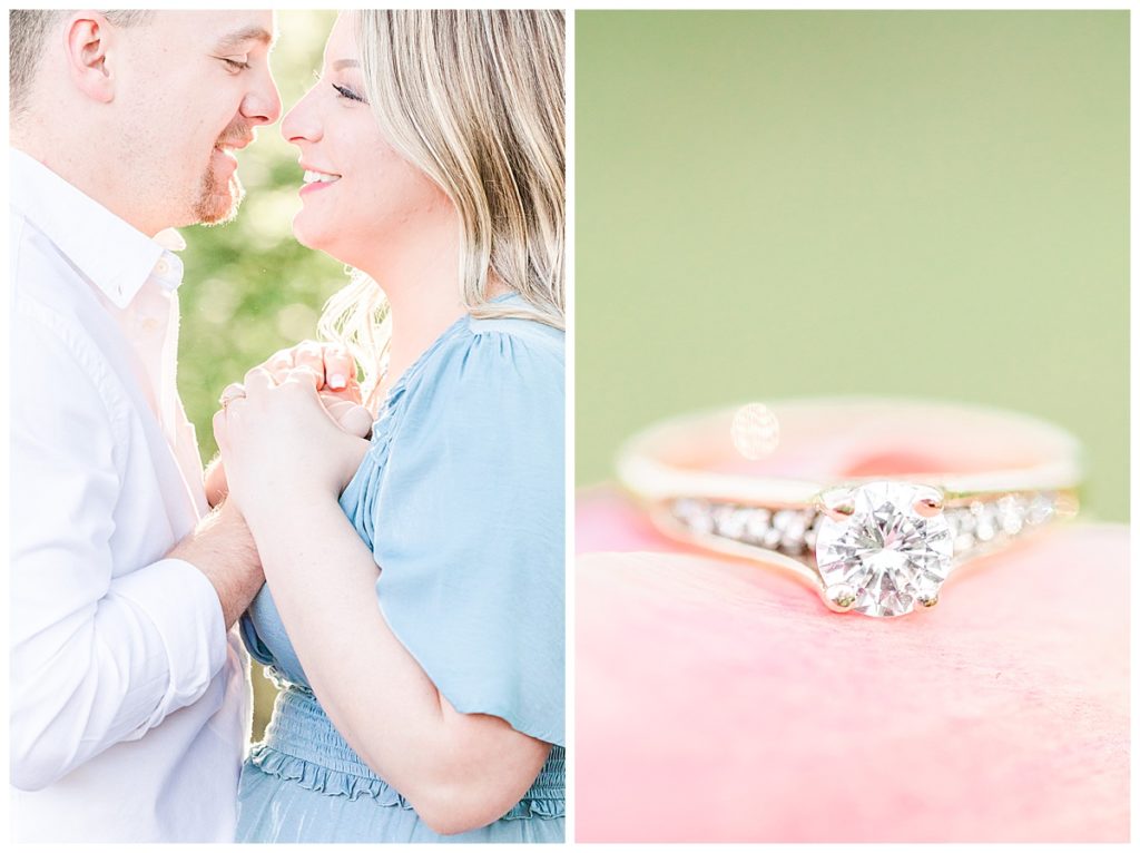 A sweet Elizabeth Park engagement session in West Hartford, CT. The lightin and colors created pure magic!